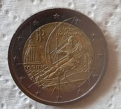 2 euro herdenkingsmunt italië 2006 olympische winterspelen, Postzegels en Munten, Munten | Europa | Euromunten, Losse munt, 2 euro