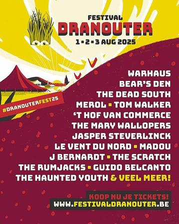 Billet pour le week-end de Dranouter