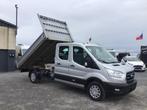 ford transit kipper dubbel/cabine 7plaatsen 2021 18950e ex, Auto's, Bestelwagens en Lichte vracht, 4 deurs, Achterwielaandrijving