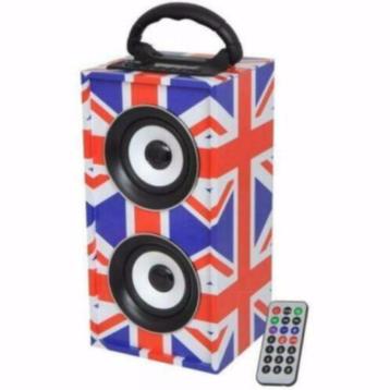 Oplaadbare speaker UK bluetooth Usb, Fm, Aux [7091-B]