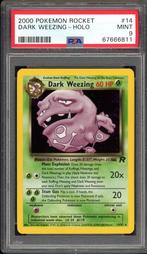 Dark Weezing Holo PSA 9 - 14/82 - Team Rocket 2000, Hobby en Vrije tijd, Verzamelkaartspellen | Pokémon, Verzenden, Zo goed als nieuw