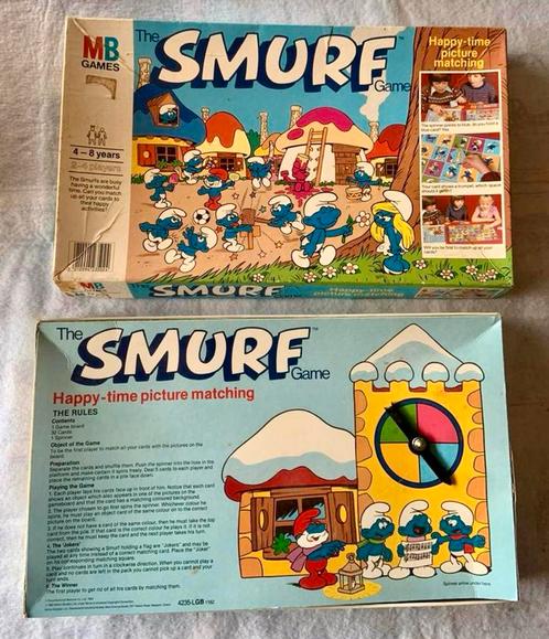 Oud vintage 1981-1983 the Smurf game - Smurfen bordspel spel, Verzamelen, Smurfen, Gebruikt, Gebruiksvoorwerp, Verschillende Smurfen