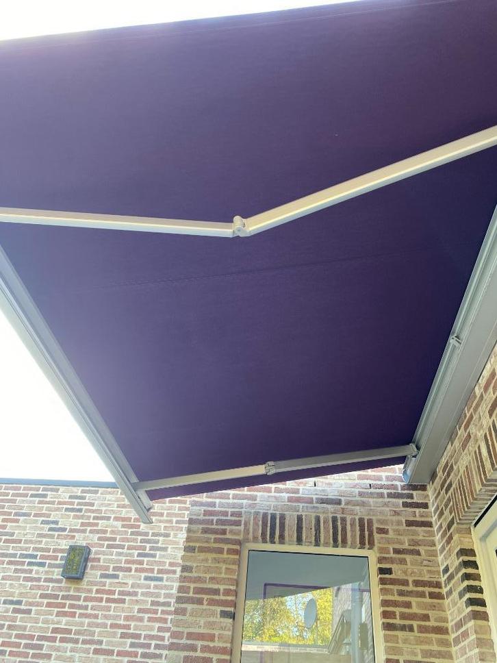 zonneluifel elektrische, Tuin en Terras, Zonneschermen, Zo goed als nieuw, Knikarmscherm, 150 tot 300 cm, 250 cm tot 450 cm, Elektrisch