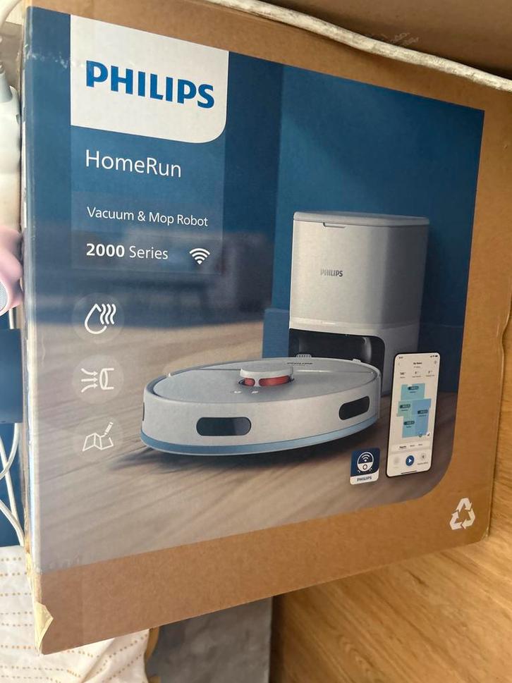Philips HomeRun robotstofzuiger, Huis en Inrichting, Woonaccessoires | Overige, Zo goed als nieuw, Ophalen