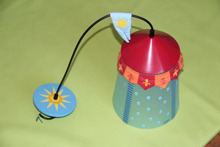 Lampe suspension | lustre | plafonnier tente chevalier HABA, Huis en Inrichting, Lampen | Hanglampen, Gebruikt, Minder dan 50 cm
