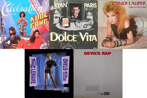 À VENDRE : LOT DE MAXIS 45T VINYLES DES 80'S (11), Cd's en Dvd's, Vinyl | Overige Vinyl, Gebruikt, 12 inch, Ophalen of Verzenden