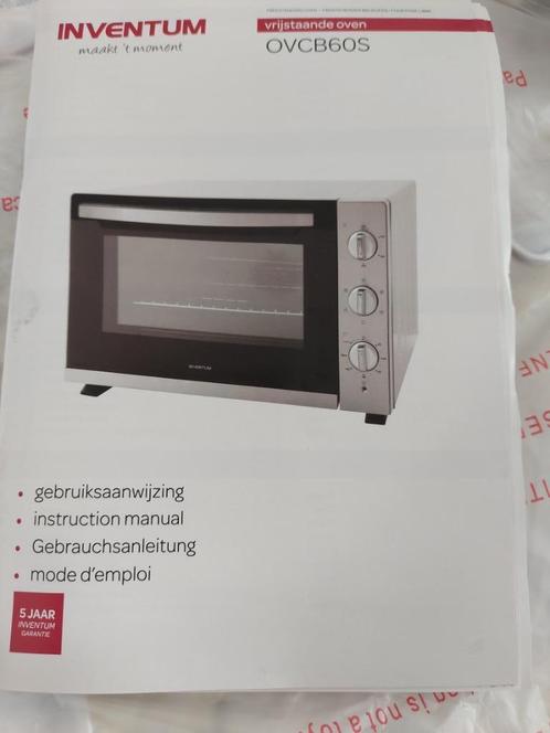 vrijstaande oven te koop, Electroménager, Fours, Comme neuf, Autoportant, Moins de 45 cm, 45 à 60 cm, Air chaud, Enlèvement