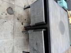Tuintafel met 2 stoelen, Ophalen, Gebruikt, Vierkant, Kunststof