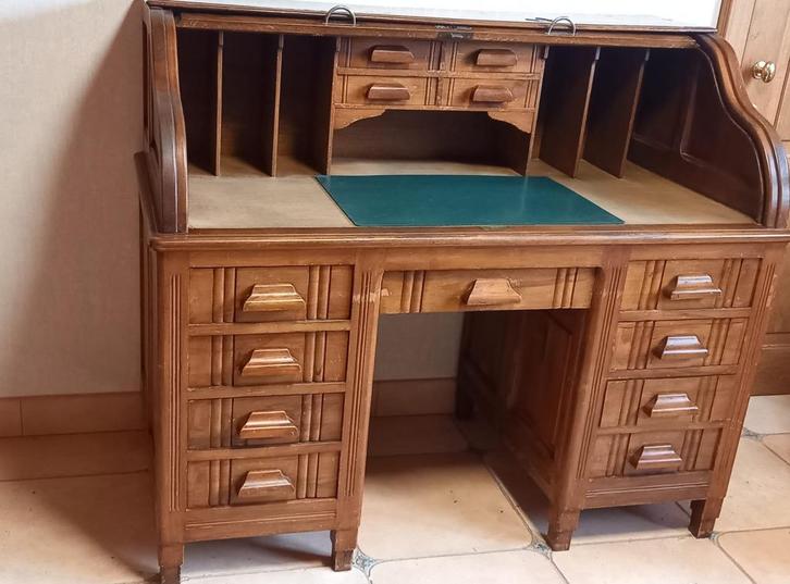 Secretaire met rolluik, Huis en Inrichting, Kasten | Secretaires, Gebruikt, Ophalen