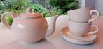 Theeset Maison d'être - wit/beige met bruin gespikkelde afwe, Huis en Inrichting, Ophalen
