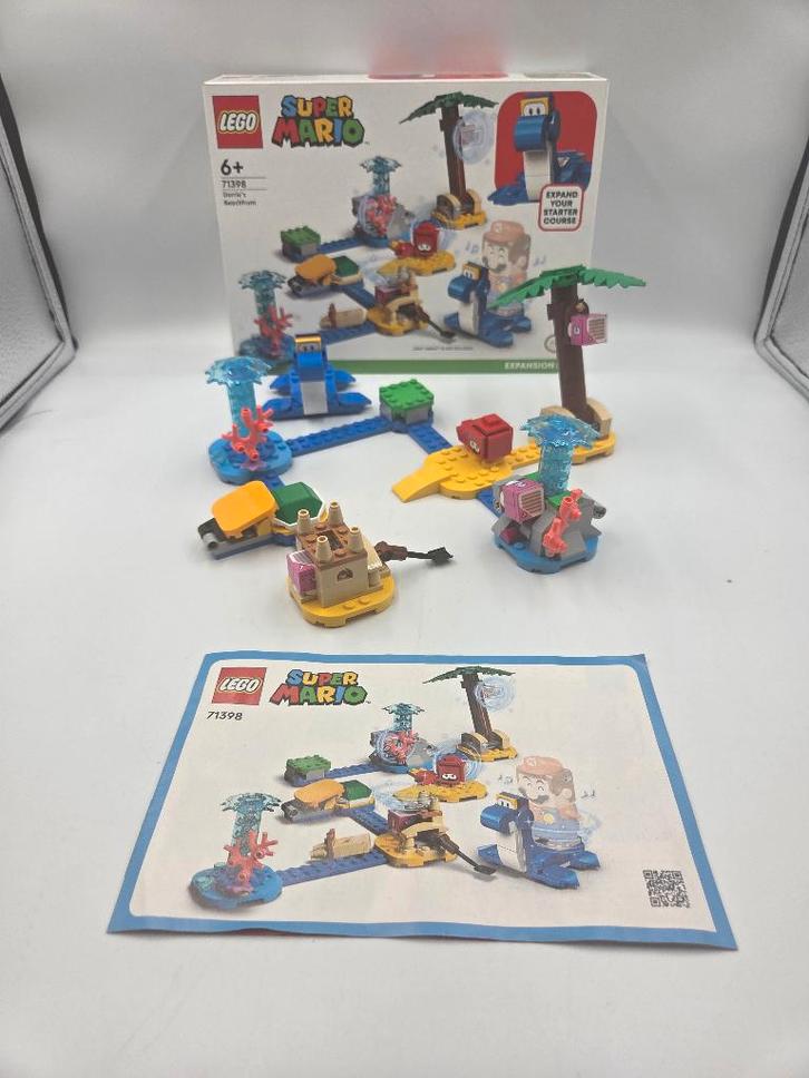 Lego Mario 71398 Dorrie’s Beachfront - Expansion Set, Kinderen en Baby's, Speelgoed | Duplo en Lego, Zo goed als nieuw, Lego, Complete set