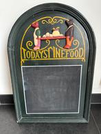 Retro menubord krijtbord, Ophalen, Zo goed als nieuw, Krijtbord