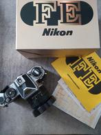 Nikon FE met Nikon Mf 28mm 2.8 lens. handleiding en doos, Audio, Tv en Foto, Ophalen of Verzenden, Zo goed als nieuw, Spiegelreflex