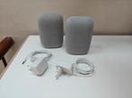 Paar Google Nest Audio, Chalk, TV, Hi-fi & Vidéo, Enlèvement ou Envoi, Comme neuf, Haut-parleurs Frontaux, Arrière ou Stéréo, Autres marques
