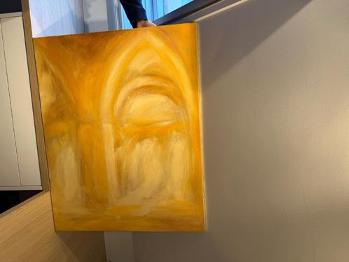 Origineel schilderij „Ochtendgloed” — Herman Hertogs — Oliev, Antiek en Kunst, Kunst | Schilderijen | Abstract, Ophalen of Verzenden