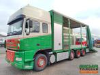 DAF FAK XF95.430 8x2 SuperSpaceCab Euro3 - CurtainSider 7.31, Auto's, Automaat, Cruise Control, Diesel, DAF