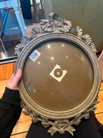 Cadre rond taupe 40. X 18 cm, Enlèvement, Comme neuf