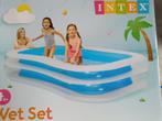 Intex rechthoekig zwembad met hoes. Maar 1x gebruikt, Ophalen, Minder dan 80 cm, Opblaaszwembad, 200 tot 400 cm
