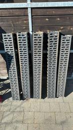 5 meter pvc afvoergootjes, Ophalen, Gebruikt, PVC