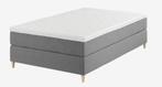 Boxspring 120x200 JYSK, Huis en Inrichting, Ophalen, Zo goed als nieuw, Twijfelaar, 120 cm