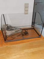 Aquarium L59 cm Breedte 32 cm H 25 tot 37 cm +Pomp+Rock, Dieren en Toebehoren, Ophalen, Zo goed als nieuw