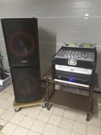 Mengpaneel / versterker / speakers / dub. CDspeler / flightc, Muziek en Instrumenten, Ophalen, Zo goed als nieuw, Dj-set
