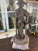afrikaanse oba strijder-benin 33cm 7kg, Ophalen of Verzenden, Brons