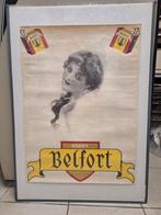 Oude litho affiche Rookt Belfort Sigaretten, Ophalen of Verzenden, Gebruikt, Reclamebord