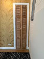 Houten Louvre-deuren (231 cm x 60 cm), Huis en Inrichting, Ophalen, Zo goed als nieuw