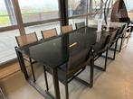 Tuinset met 8 stoelen nu 50% extra korting 850€, Tuin en Terras, Tuintafels, Ophalen, Nieuw, Rechthoekig, Aluminium