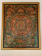 KADER ZIJDE BATIK THANGKA, Antiek en Kunst, Kunst | Niet-Westerse kunst, Ophalen