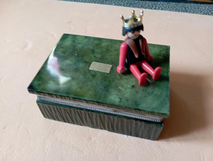 460) Vintage juwelenkistje (Genuine Alabaster, Italy), Antiek en Kunst, Curiosa en Brocante, Ophalen of Verzenden