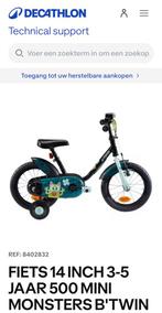Kinderfiets 3/5 jaar, Fietsen en Brommers, Ophalen, Zo goed als nieuw, Minder dan 16 inch, Zijwieltjes