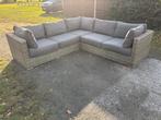 Loungeset wicker met dikke zit en rugkussens, Tuin en Terras, Tuinsets en Loungesets, Ophalen, Zo goed als nieuw, Wicker, Loungeset