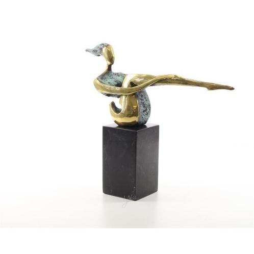 brons beeld , dame, Antiquités & Art, Art | Sculptures & Bois, Enlèvement ou Envoi