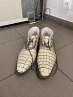 Witte geklede schoenen, Kleding | Heren, Schoenen, Van Bommel, Wit, Zo goed als nieuw, Veterschoenen