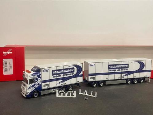 Herpa Scania CS Zwedencombi MALMBERGS 1/87, Hobby en Vrije tijd, Modelauto's | 1:87, Zo goed als nieuw, Bus of Vrachtwagen, Herpa