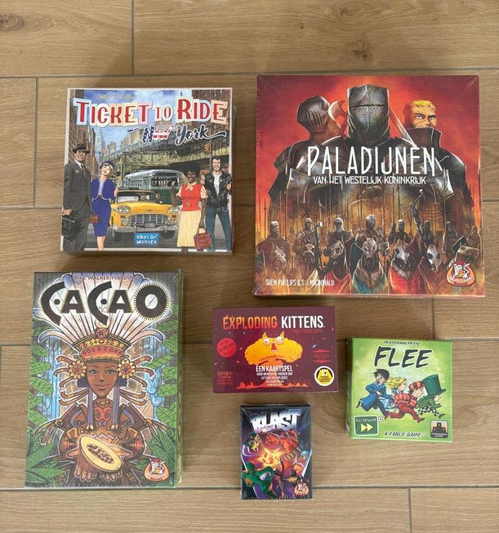 Gezelschapspelletjes in folie, Hobby en Vrije tijd, Gezelschapsspellen | Bordspellen, Nieuw, Een of twee spelers, Drie of vier spelers