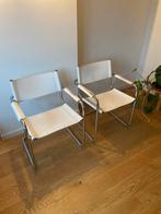 2 x marcel breuer stoel wit - gebruikte staat, Huis en Inrichting, Stoelen, Ophalen, Overige materialen, Gebruikt, Twee
