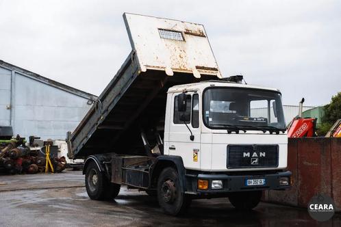 MAN 17.232 Tipper spring suspension good tyres ready for use, Auto's, Vrachtwagens, Bedrijf, Te koop, MAN, Diesel, Euro 1, Handgeschakeld