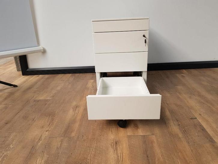 Metalen ladeblok + pennenlade (wit), Computers en Software, Laptoptafels, Ophalen of Verzenden