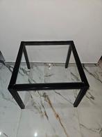 Petite table basse en verre et métal, Moins de 50 cm, Enlèvement ou Envoi, Verre, 50 à 100 cm