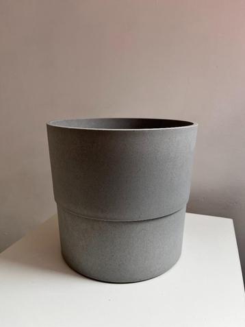 Bloempot - grijs - 19 cm, Intérieur, Moins de 25 cm, Rond, Comme neuf
