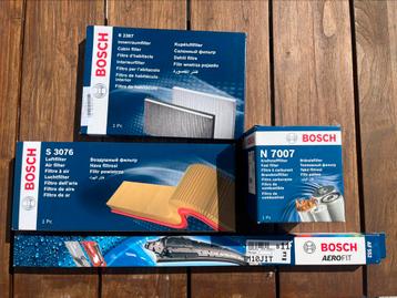 BOSCH lucht, interieur en mazoutfilter + ruitenwissers beschikbaar voor biedingen