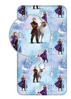 Disney Frozen Hoeslaken 90x200 cm, Kinderen en Baby's, Nieuw, Meisje, Blauw, Ophalen of Verzenden