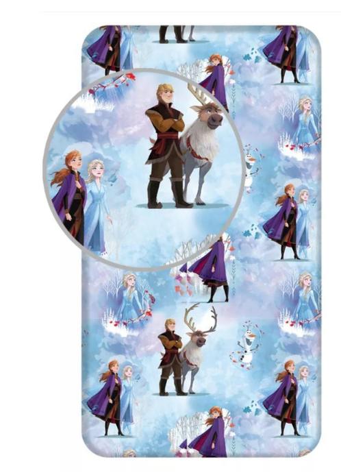 Disney Frozen Hoeslaken 90x200 cm, Enfants & Bébés, Chambre d'enfant | Linge de lit, Neuf, Drap-housse ou Taie d'oreiller, Bleu