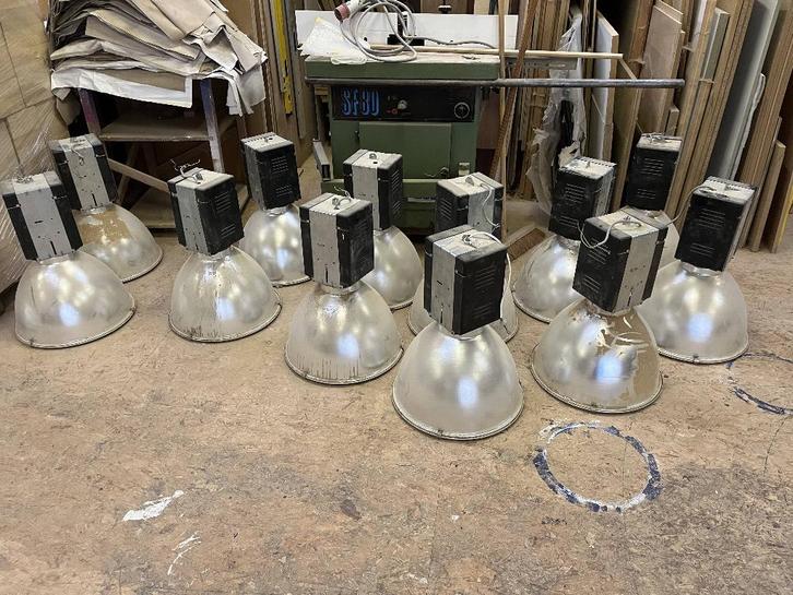 industriële lamparmaturen NORDEX, Huis en Inrichting, Lampen | Spots, Gebruikt, Plafondspot of Wandspot, Metaal of Aluminium, Led