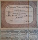 Comptoir Colonial Français -  - 1899 !!, Ophalen of Verzenden, Voor 1920, Aandeel