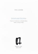 Paul Auster,  Disparitions, 1993, Livres, Poèmes & Poésie, Paul Auster, Un auteur, Enlèvement ou Envoi, Neuf