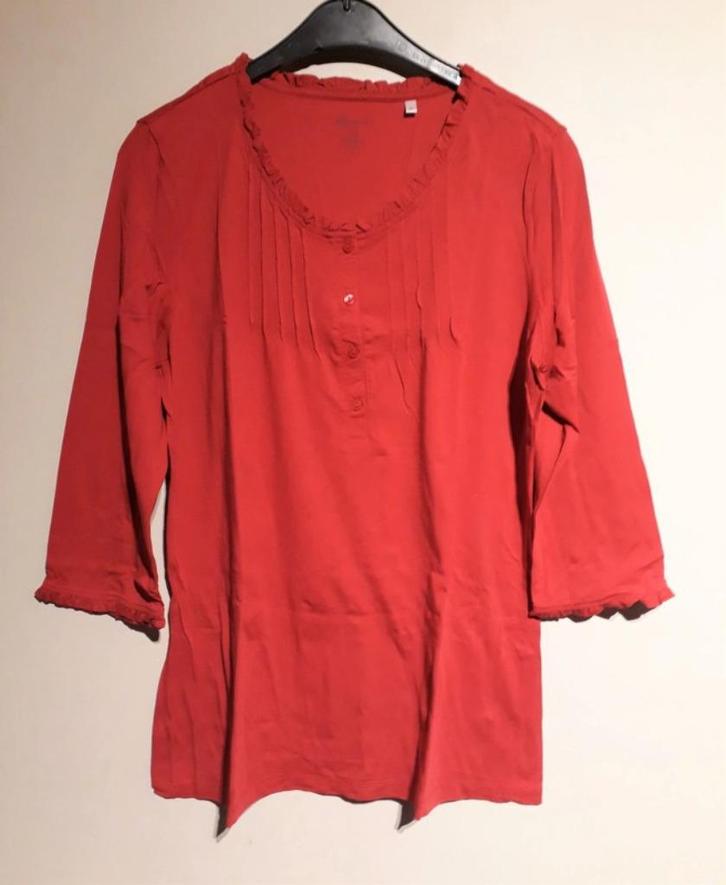 Haut de pyjama rouge C&A, Kleding | Dames, Homewear, Nieuw, Maat 38/40 (M), Rood, Ophalen of Verzenden